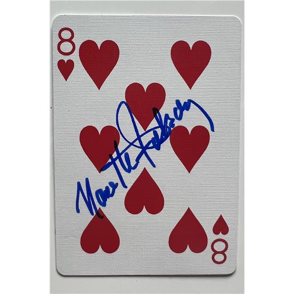 Nanette Fabray signed playing card