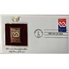 Image 1 : Veterans Administration Fifty Years of Service Gold Stamp Replica First Day Cover