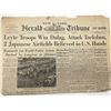 Image 1 : WWII 1944 New York Herald Tribune Original Vintage Newspaper