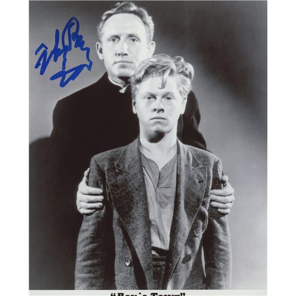 Mickey Rooney signed "Boy's Town" movie photo