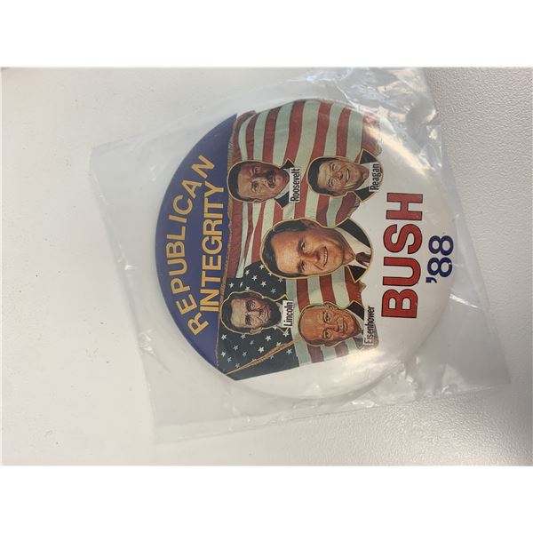 Republican Integrity Bush 1988 pin
