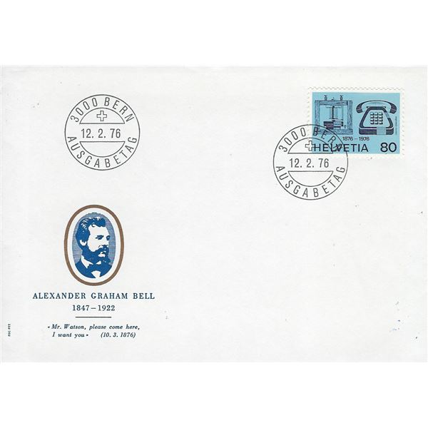 Swiss - First Day Cover - 1976