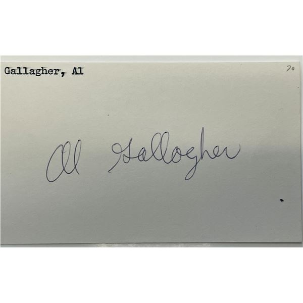 Al Gallagher autograph note