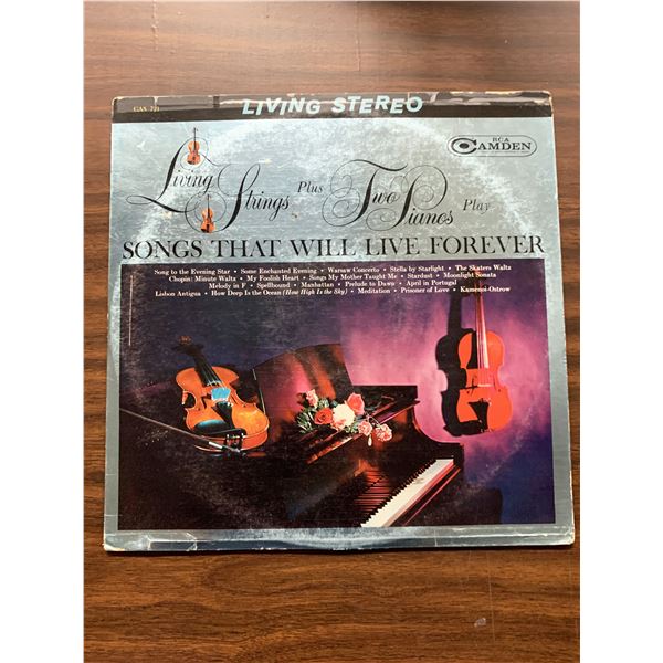 Living Strings Plus Two Pianos ‎– Play Songs That Will Live Forever – Alb