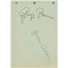 Image 1 : George Burns and Gracie Allen signature cut. GFA Authenticated