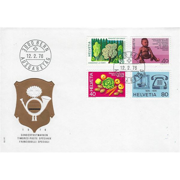 Swiss - First Day Cover - 1976