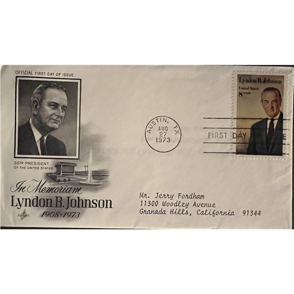 Lyndon B. Johnson Memoriam FDC