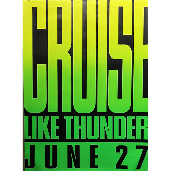 Days of Thunder 1990 Teaser Original Movie Poster