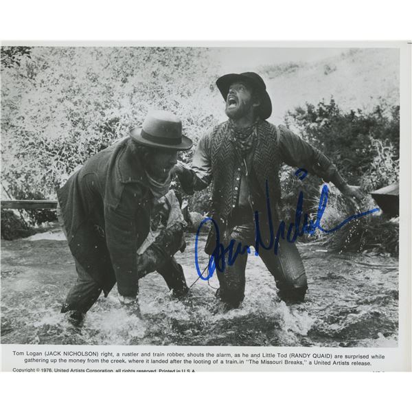Jack Nicholson signed movie photo