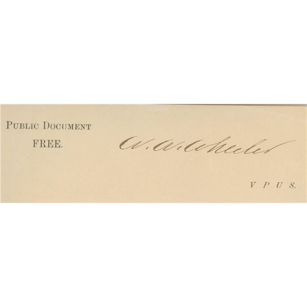 William M. Wheeler signature cut