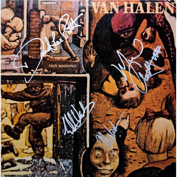 Van Halen signed Fair Warning album