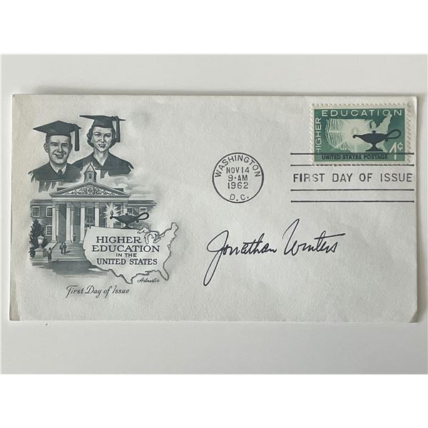 Comic actor Jonathan Winters signed cover