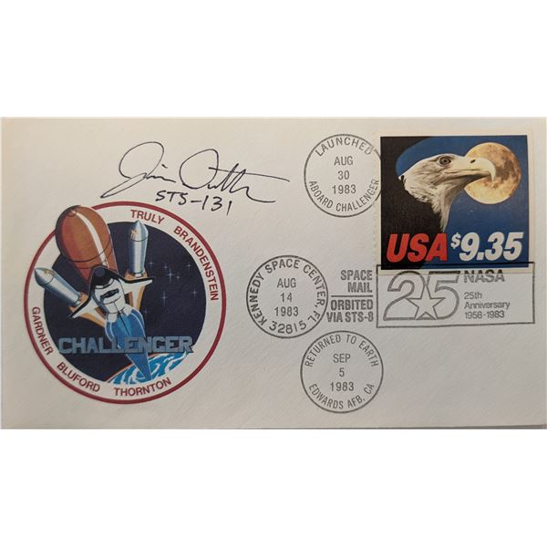 James P. Dutton Signed NASA 25th Anniversary Challenger First Day Cover