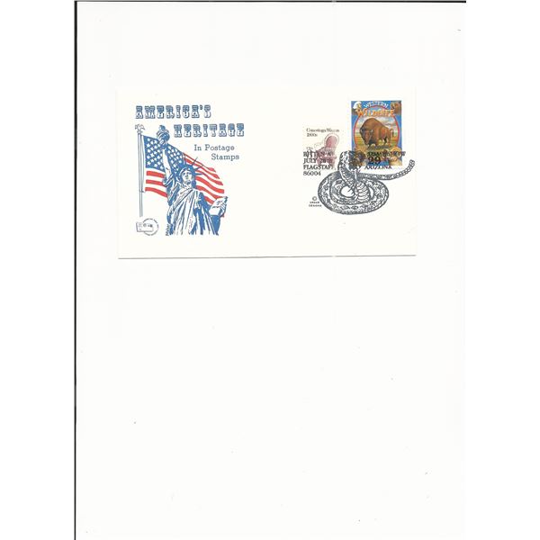 America's Heritage in Postage Stamps - FiShow Cover - Flagstaff, Arizona - 1995
