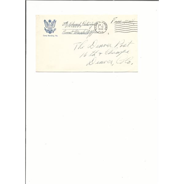 Camp Blanding, FLA. - Free Franked Cover - 1944