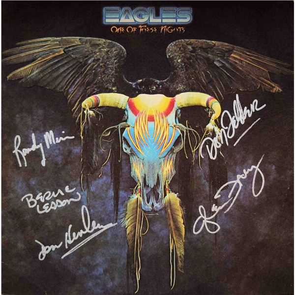 Eagles One Of These Nights signed album