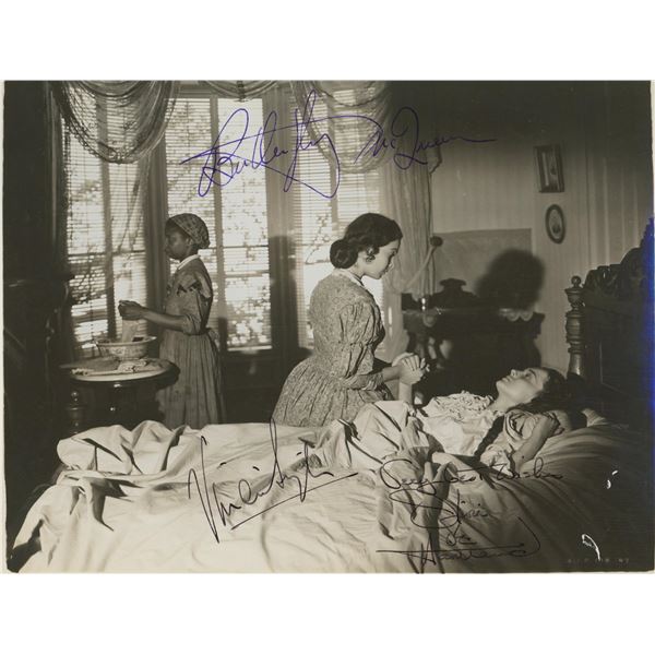 Gone With The Wind signed movie photo. GFA Authenticated