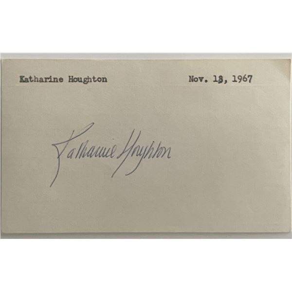 Katharine Houghton original signature