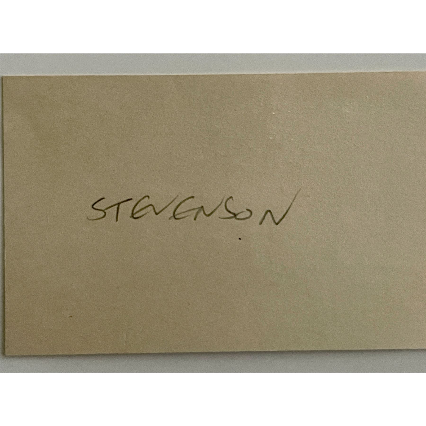 Cartoonist James Stevenson original signature