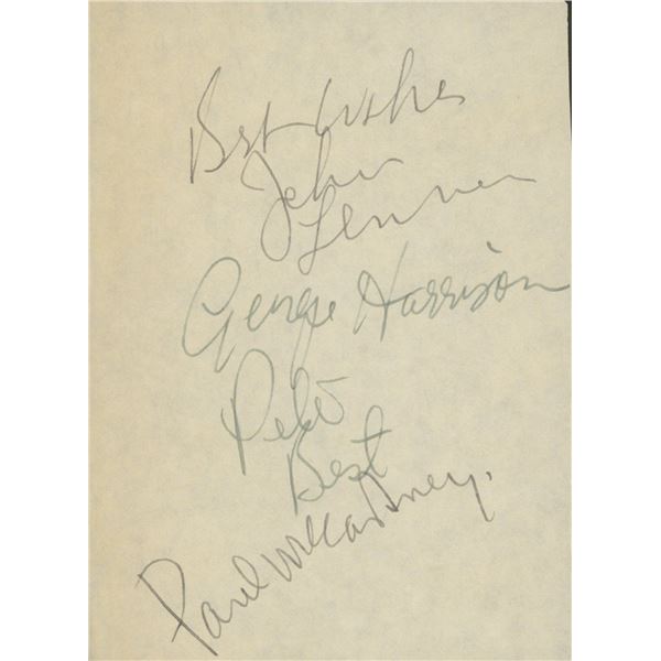 The Beatles signature cut. GFA Authenticated