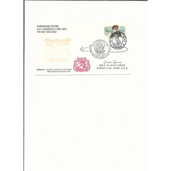 U.S.S. Silversides - First Day Cover - 1983 - Port Everglades Station, FL