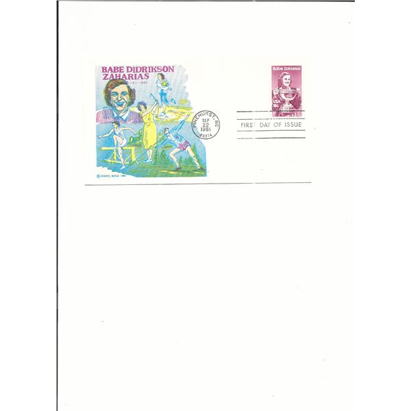 Babe Didrikson Zaharias - First Day Cover  - Pinehurst, NC - 1981