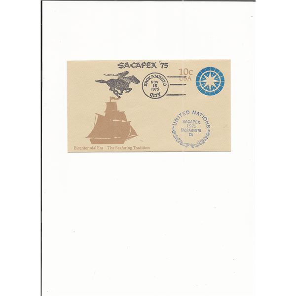 Sacapex '75 - First Day Cover - Bicentennial Era The Sea Faring Tradition
