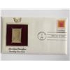 Image 1 : American Education Learning Never Ends Gold Stamp Replica First Day Cover