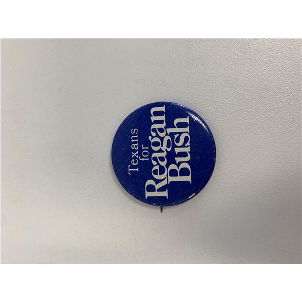 Texas for Reagan Bush pin