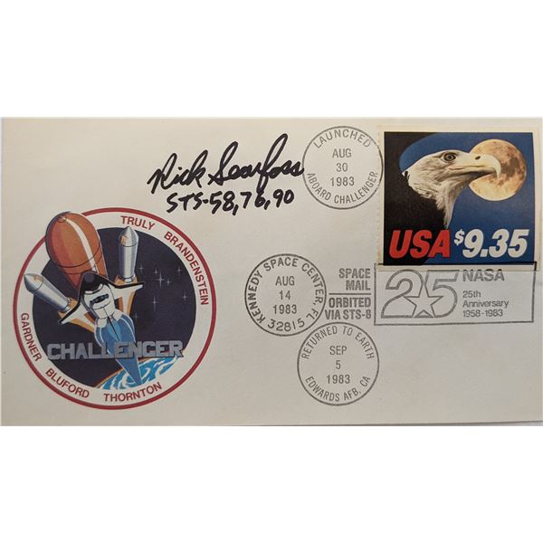 Richard A. Searfoss Signed NASA 25th Anniversary Challenger First Day Cover