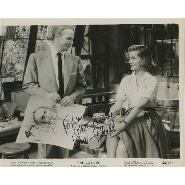 The Cobweb Lauren Bacall signed movie photo