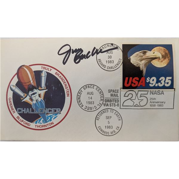 James Buchli Signed NASA 25th Anniversary Challenger First Day Cover