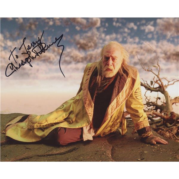 Christopher Plummer signed movie photo