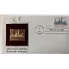 Image 1 : American Architecture Smithsonian, Washington Gold Stamp Replica First Day Cover