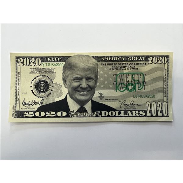 Donald Trump Keep America Great 2020 dollar bill