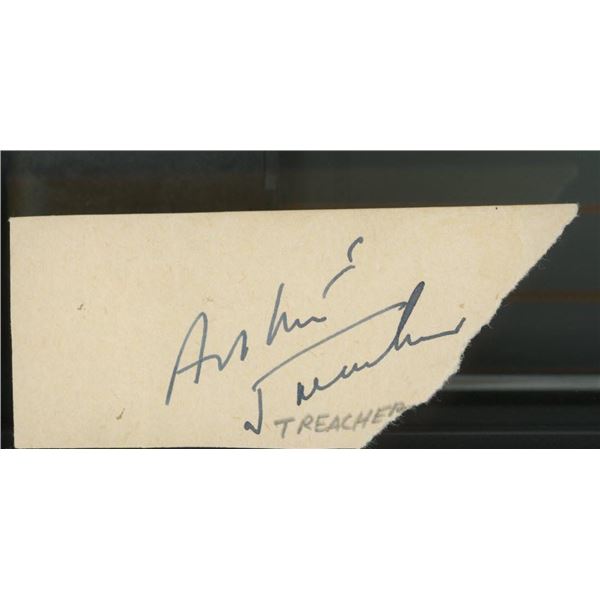 Mary Poppins Arthur Treacher signature cut