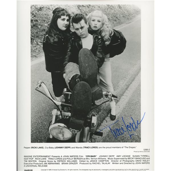 Traci Lords Cry Baby signed photo