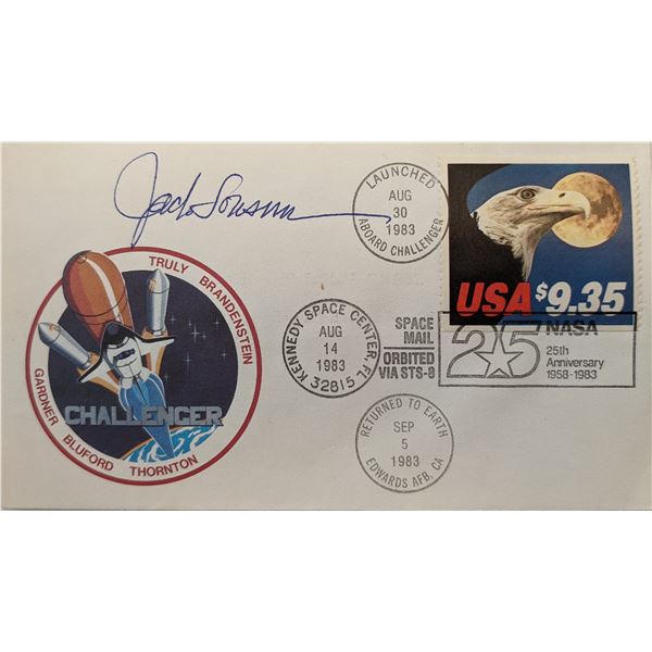 Jack Lousma Signed NASA 25th Anniversary Challenger First Day Cover