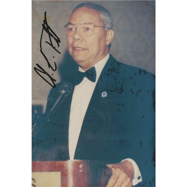 Colin Powell signed photo
