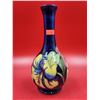 Image 1 : 8" Moorcroft Hibiscus on Blue Ground Medium Tall Tapering Vase