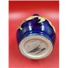 Image 2 : 8" Moorcroft Hibiscus on Blue Ground Medium Tall Tapering Vase