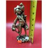 Image 2 : British Solid Brass Peg Leg Pirate w/ Sword & Parrot Sculpture