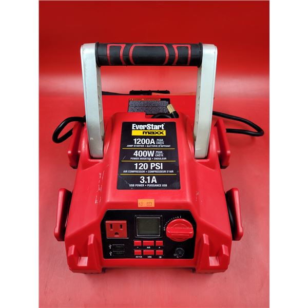 EverStart 1200A Jump Starter, 400W Inverter, 120 PSI Air Compressor, & 3.1A USB Power