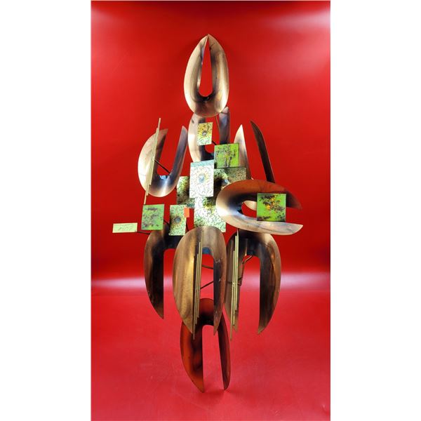 MCM Singed Metal Scrap Art Décor