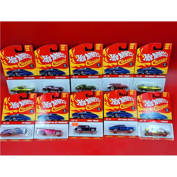 Lot Of 10 Sealed Miscellaneous Hot Wheels Classics