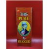 Image 1 : 1970's "This Place Is Bugged" 19" Tin Tacker Sign - Original