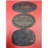 Image 2 : Copper/Brass Railway (LMSR & GWR) & Air Craft Carrier (HMS Hercules) Plaques In Excellent Condition