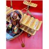 Image 2 : Wooden Airplane Boat w/ Bike Chain on Propellers
