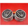 Image 1 : Pair of Original "Hudson" 1920's Hubcap Center (Screw Type)