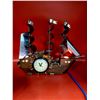 Image 2 : VTG United Clock Co. Clipper Ship Clock Lamp